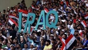 Fans of Iraq at the stadium